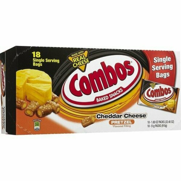 Mars Pretzels, Cheddar Cheese, Combos, 1.8 oz, 18PK MRS71471